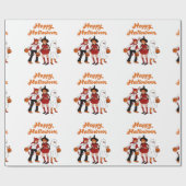 Retro-halloween Geschenkpapier (Flach)