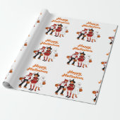 Retro-halloween Geschenkpapier (Ungerollt)