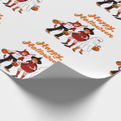 Retro-halloween Geschenkpapier (Ecke)