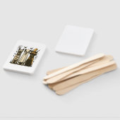 Retro Halloween Ghost French Bulldog Gothic Png Fächer (Non-assembled)