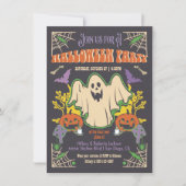 Retro Halloween Ghost Poster Party Einladung (Vorderseite)