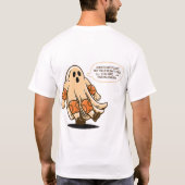 Retro Halloween Ghost Safety - Bleibe Safe T-Shirt (Rückseite)