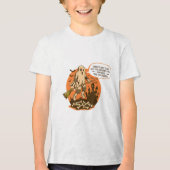 Retro Halloween Ghost Safety - Bleibe Safe Tri-Blend Shirt (Vorderseite)