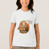 Retro Halloween Ghost Safety - Bleibe Safe Tri-Blend Shirt (Vorderseite)