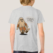 Retro Halloween Ghost Safety - Bleibe Safe Tri-Blend Shirt (Rückseite)