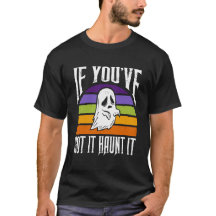 Retro Halloween Ghost-T - Shirt