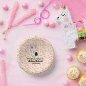 Retro Halloween Ghost Unsere kleine Boo Baby Dusch Pappteller (Party)