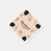 Retro Halloween Ghost Unsere kleine Boo Baby Dusch Serviette (Ecke)