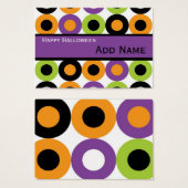 Retro Halloween-Gift-Tags (Vorne & Hinten)