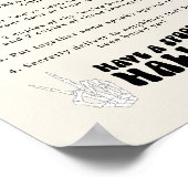 Retro Halloween Groovy Boo Neighbor Game Sign Poster (Ecke)