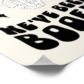 Retro Halloween Groovy Boo Neighbor Game Sign Poster (Ecke)