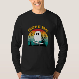 Retro Halloween Grusel-Effekt Vintage-Geist Hallow T-Shirt