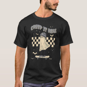 Retro Halloween Grusel ist echt Vintage Geist Hall T-Shirt