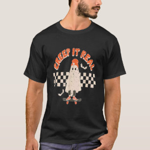Retro Halloween Grusel ist echt Vintage Geist Hall T-Shirt