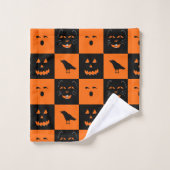 Retro Halloween Handtuchhandtuch-Set Badhandtuch Set (Waschlappen)