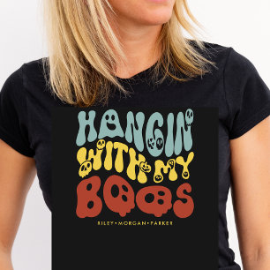 Retro Halloween Hangin mit meinem Boos-Individuell T-Shirt