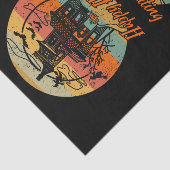 Retro Halloween Happy Haunting Spuk House Seidenpapier (Ausschnitt)