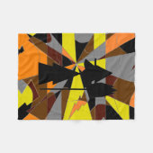 Retro Halloween Hexe Abstrakt Fleecedecke (Vorderseite (Horizontal))