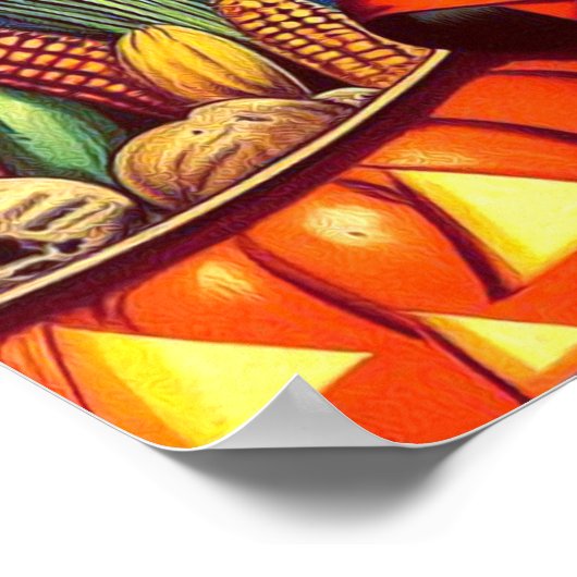 Retro-halloween Hexe-Button Poster (Ecke)