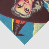 Retro-halloween Hexe-Button Seidenpapier (Ausschnitt)