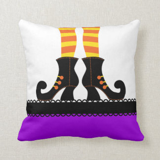 Retro Halloween-Hexe Kissen