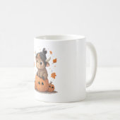 Retro Halloween Highland Cow 2 Kaffeetasse (VorderseiteRechts)