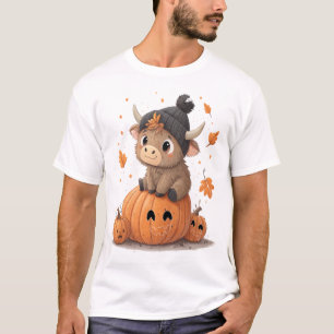 Retro Halloween Highland Kuh 2 T-Shirt