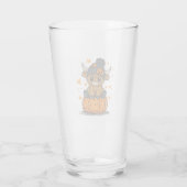 Retro-Halloween-Hochlandkuh Glas (Rückseite)