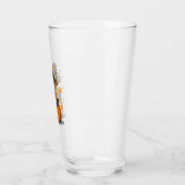 Retro-Halloween-Hochlandkuh Glas (Links)