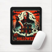 Retro Halloween Horror Night 80er Slasher Vibes Mousepad (Mit Mouse)