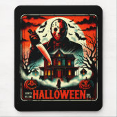 Retro Halloween Horror Night 80er Slasher Vibes Mousepad (Vorne)