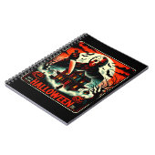 Retro Halloween Horror Night 80er Slasher Vibes Notizblock (Linke Seite)