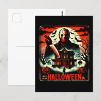 Retro Halloween Horror Night 80er Slasher Vibes