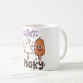 Retro Halloween Ice Cream Kaffeetasse (VorderseiteRechts)