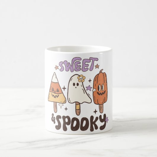 Retro Halloween Ice Cream Kaffeetasse (Mittel)