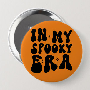 Retro Halloween in meiner Spooky-Ära Vintager Fall Button