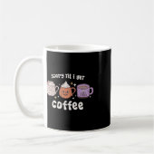 Retro Halloween Kaffee Beängstigend, bis ich Kaffe Kaffeetasse (Links)