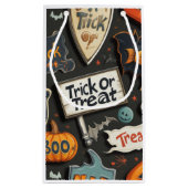 Retro Halloween Kleine Geschenktüte (Rückseite)