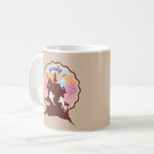 Retro Halloween Kostüm Spooky Spuk House Ghost Kaffeetasse (Vorderseite Links)