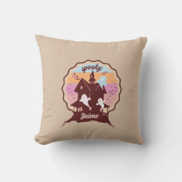 Retro Halloween Kostüm Spooky Spuk House Ghost Kissen