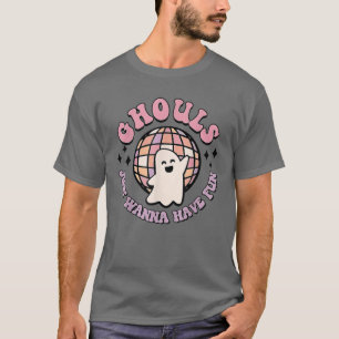 Retro Halloween Kostüme Frauen Männer Ghouls gerad T-Shirt