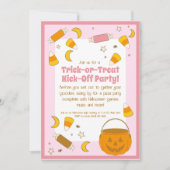 Retro-Halloween-Kostümkostüm Party oder Kotro oder Einladung (Vorderseite)