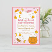 Retro-Halloween-Kostümkostüm Party oder Kotro oder Einladung (Stehend Vorderseite)