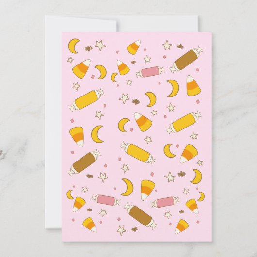 Retro-Halloween-Kostümkostüm Party oder Kotro oder Einladung (Rückseite)