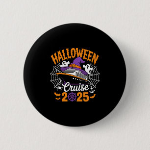 Retro-Halloween-Kreuzfahrt 2025 passende Familien- Button