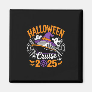 Retro Halloween Kreuzfahrt 2025 passende Familien- Magnet