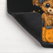 Retro Halloween Kuh Moo I Gemein Boo Funny Fall 1 Mousepad (Ecke)