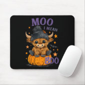 Retro Halloween Kuh Moo I Gemein Boo Funny Fall 1 Mousepad (Mit Mouse)