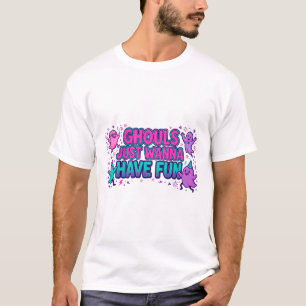 Retro-Halloween-Kunst: Ghule wollen nur Spaß haben T-Shirt