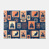 Retro-Halloween-Künstlerstempel Fußmatte (Vorderseite)